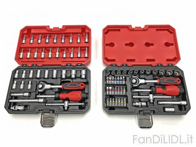 Set chiavi a cricco Powerfix, le prix 19.99 &#8364; 
37 o 39 pezzi 
- In acciaio ...