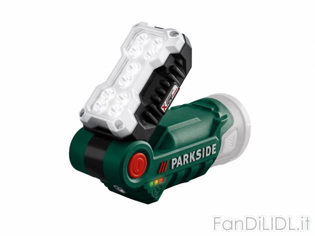 Lampada LED ricaricabile da lavoro Parkside, le prix 9.99 € 
- 2 livelli di luminosità ...