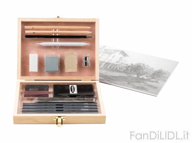 Set da disegno con carboncino Crelando, le prix 8.99 &#8364; 
26 pezzi
Caratteristiche

- ...