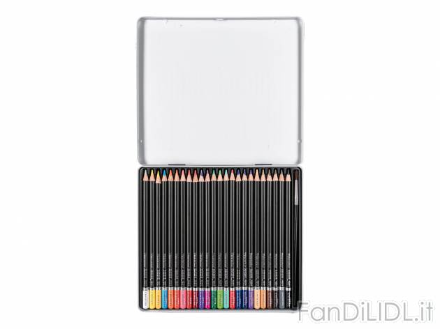 Matite colorate acquerellabili Crelando, le prix 6.99 &#8364; 
24 pezzi 
- Diluibili ...