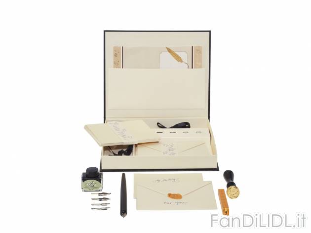 Set per scrittura Crelando, le prix 9.99 &#8364; 
30 pezzi 
- Ampio set di accessori ...