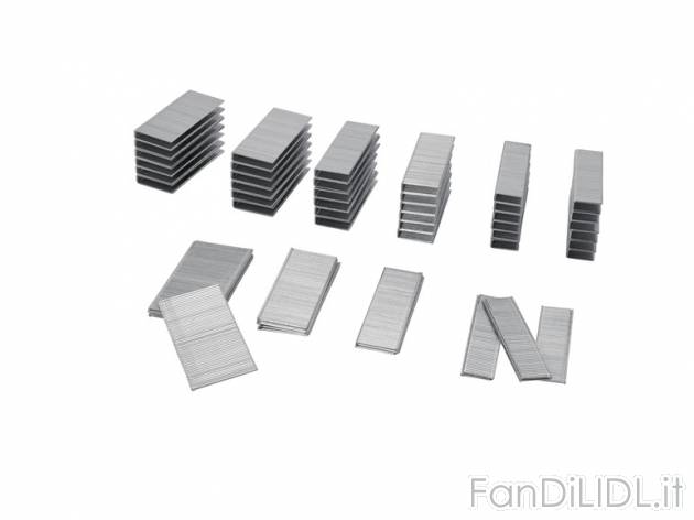 Set di graffe e chiodi per pistola sparapunti Parkside, prezzo 2,99 &#8364; ...