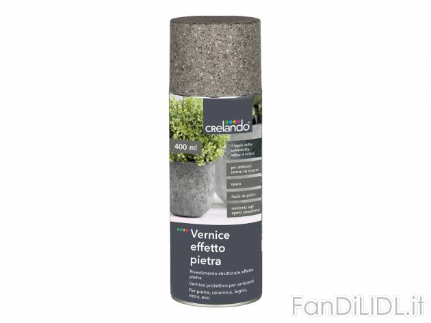 Vernice spray effetto pietra o metallica Crelando, le prix 3.99 &#8364; 
400 ...