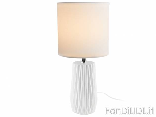 Lampada da tavolo Livarno Lux, le prix 12.99 &#8364; 
- Paralume in tessuto
- ...