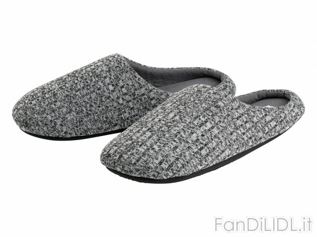 Pantofole da uomo Livergy, le prix 4.99 &#8364; 
Misure: 40-45 
- Con suola ...