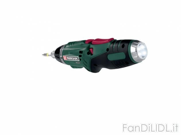 Avvitatore ricaricabile con impugnatura girevole Parkside, prezzo 19,99 &#8364; ...
