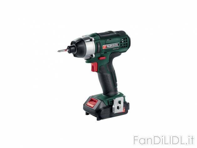Avvitatore a percussione ricaricabile Parkside, prezzo 59,99 &#8364; per Alla ...