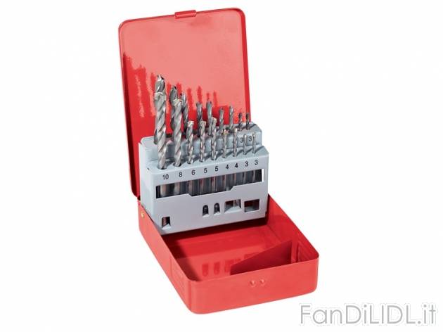 Set punte da trapano per acciaio o per legno e pietra Powerfix, prezzo 9,99 &#8364; ...