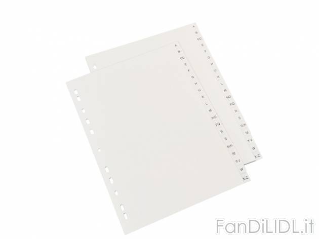 Separatori A4 United Office, prezzo 1,49 &#8364; per Alla confezione 
A scelta ...