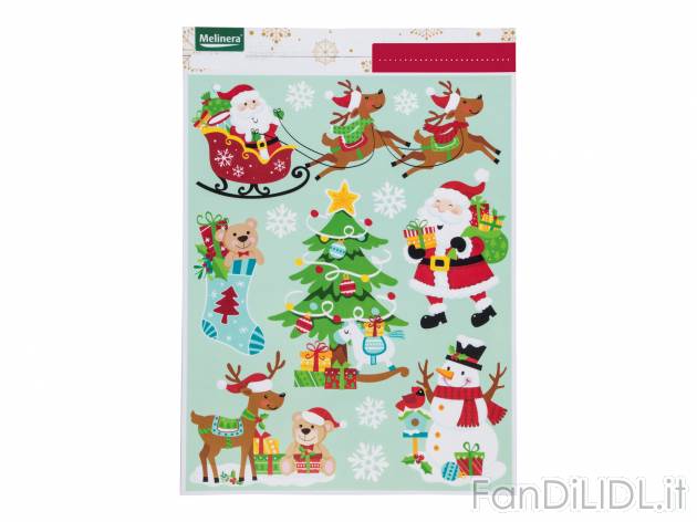 Decorazioni natalizie per finestre Melinera, le prix 0.99 &#8364;  

Caratteristiche