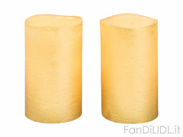 Candela LED Melinera, le prix 6.99 &#8364; 
2 o 4 pezzi 
- Con effetto fiamma ...