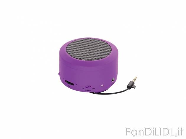Mini altoparlante ricaricabile , prezzo 9,99 &#8364; per Alla confezione 
- ...