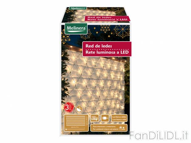 Tenda o rete luminosa a LED Melinera, prezzo 9.99 &#8364; 
- Per ambienti interni ...