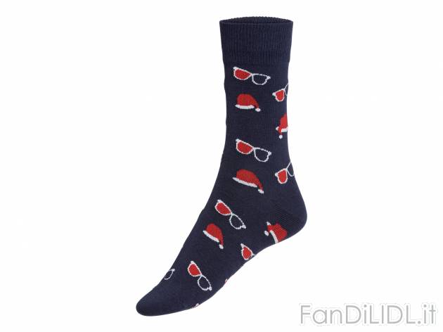 Calze natalizie da uomo Livergy, prezzo 2.99 € 
2 paia, Misure: 39-46
Taglie ...