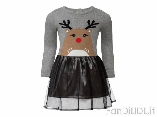 Vestito natalizio da bambina Lupilu, prezzo 8.99 € 
Misure: 1-6 anni
Taglie ...