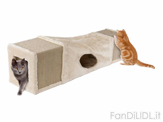Tunnel per gatti Zoofari, prezzo 29.99 € 
- Lunghezza: 106 cm
Caratteristiche

- ...
