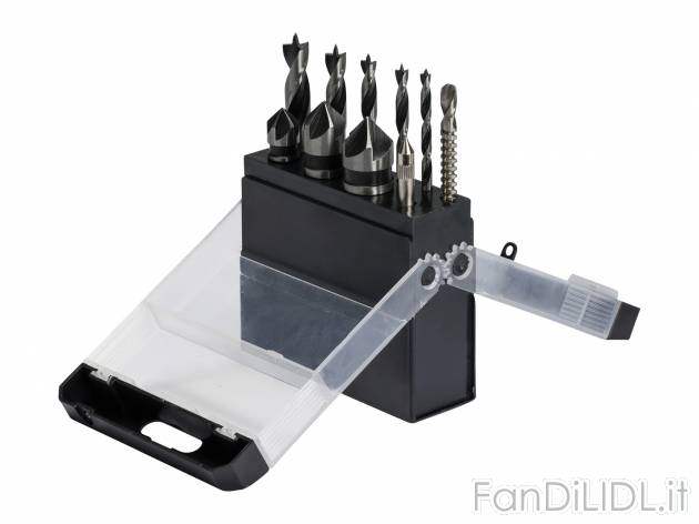 Set punte da trapano o set raspe e mole per legno Parkside, prezzo 7.99 € 
10 ...