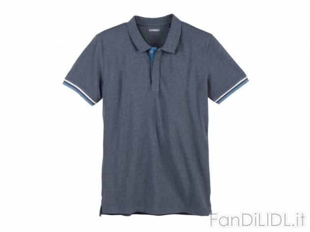 Polo da uomo Livergy, prezzo 5,99 &#8364; per Alla confezione 
- Tessuto piqu&eacute; ...