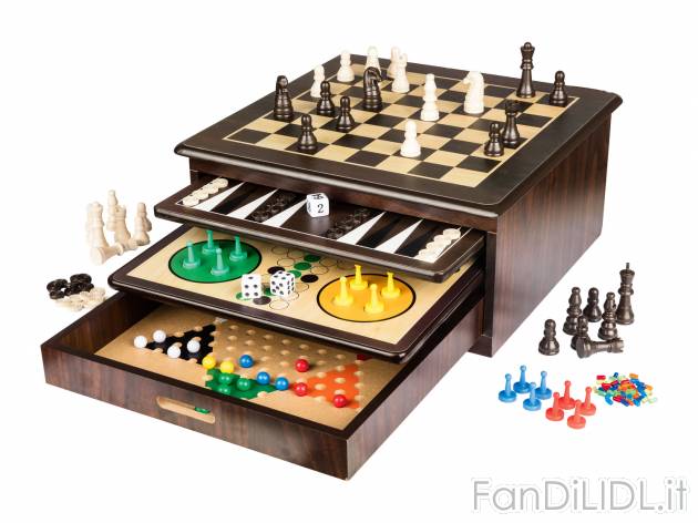 Set di giochi da tavolo Playtive, prezzo 19.99 &#8364; 
10 in 1 
- Contenuto: ...