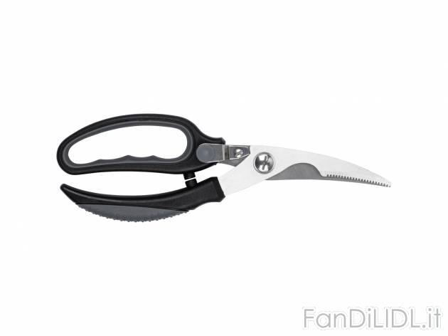 Forbici da cucina o trinciapollo Ernesto, prezzo 2.99 &#8364; 
- Lame in acciaio ...