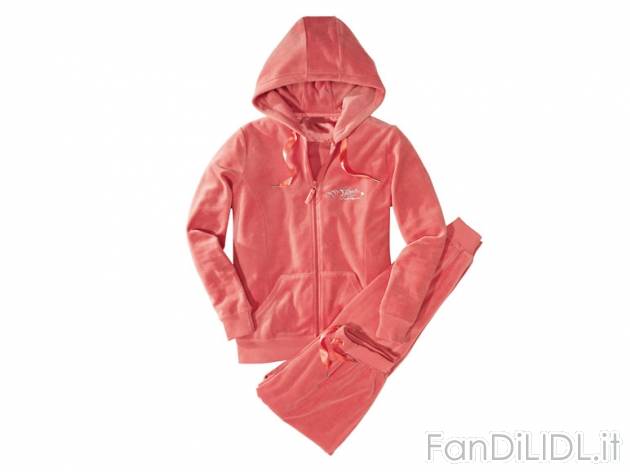 Tuta da donna , prezzo 14,99 &#8364;  
-  In confortevole tessuto felpato