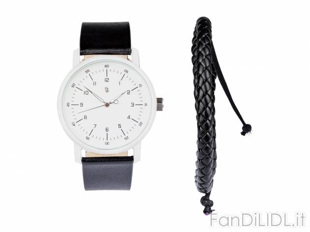 Set orologio e braccialetto da uomo Auriol, prezzo 7.99 &#8364; 
- Orologio ...