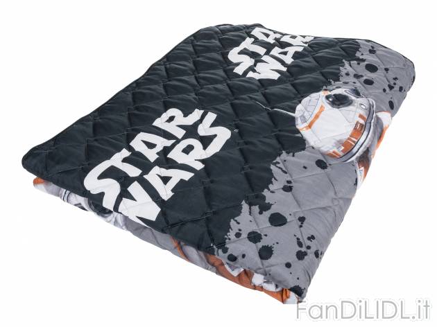 Copriletto per bambini Star Wars, prezzo 19.99 € 
170 x 260 cm 
- Double-face
Caratteristiche ...