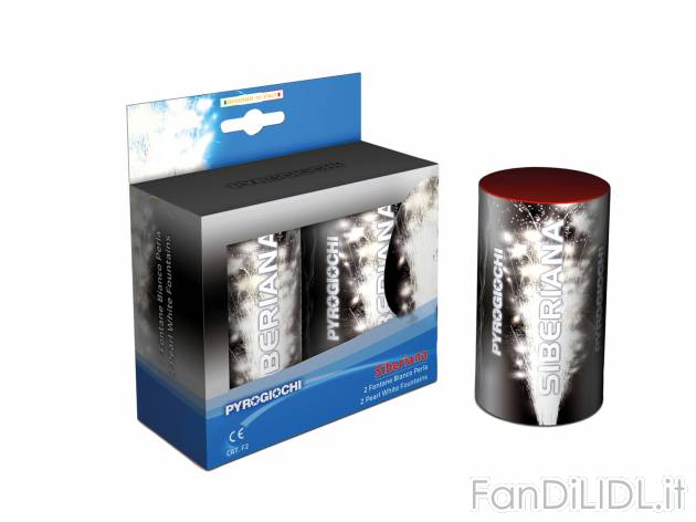 Fontana SIBERIANA Pyrogiochi, prezzo 3.99 &#8364;  
2 pezzi
Caratteristiche