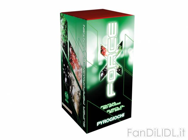 Fontana X-FORCE Pyrogiochi, prezzo 4.99 &#8364;  
1 pezzo
Caratteristiche