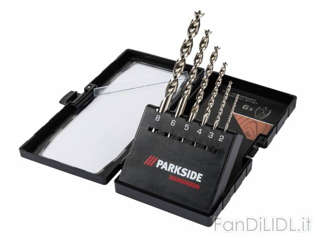Set punte Parkside, prezzo 9.99 &#8364;  
6 o 7 pezzi
Caratteristiche

- VPA-5891