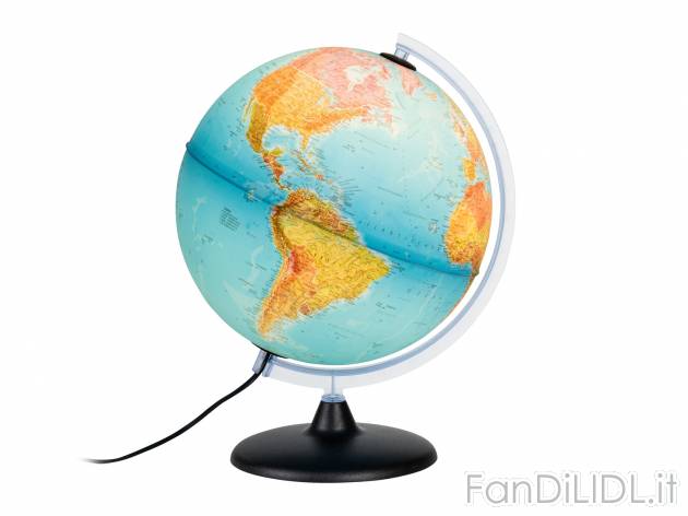 Mappamondo luminoso Melinera, prezzo 14.99 &#8364; 
Ø 30 cm 
- Vista della ...