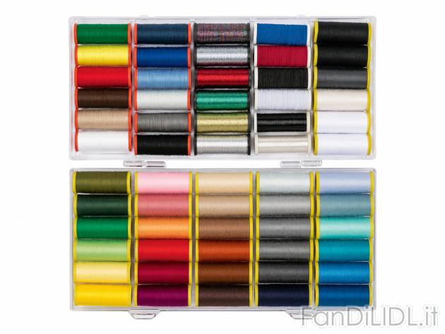 Filo da cucito o set per taglio e cucito Crelando, prezzo 9.99 € 
60 o 111 pezzi
Caratteristiche ...