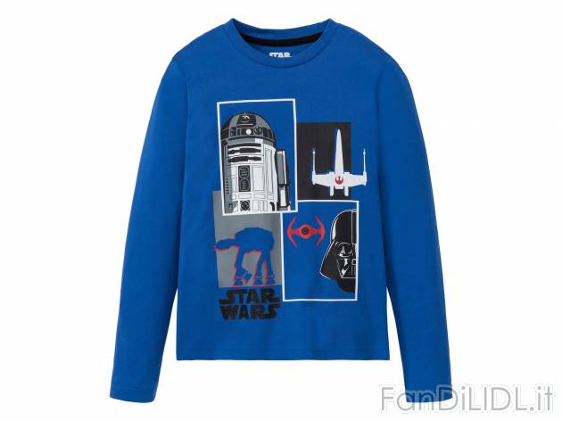 Maglia da bambino Star-wars, prezzo 4.99 € 
Misure: 2-10 anni 
- Puro cotone
Taglie ...