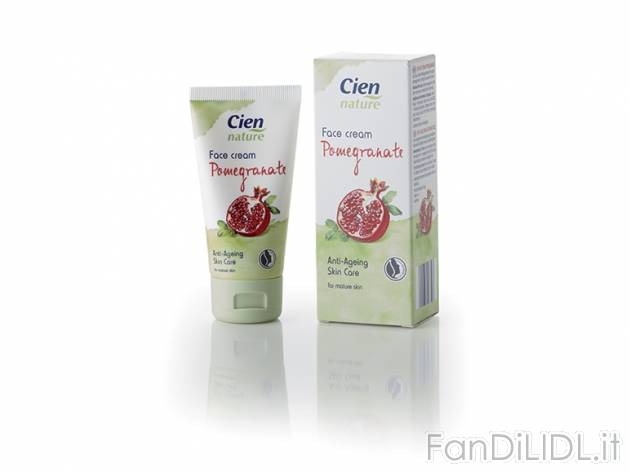 Crema viso Melagrana , prezzo 2,19 &#8364; per 50ml confezione, € 43,80/l ...
