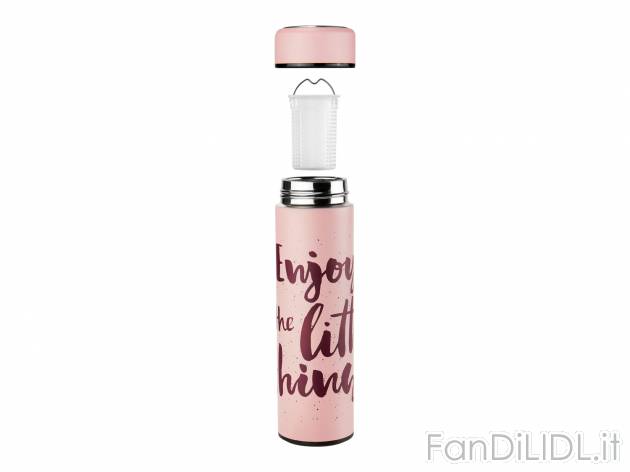 Borraccia termica Ernesto, prezzo 6.99 &#8364; 
400 ml 
- Con filtro del t&egrave; ...