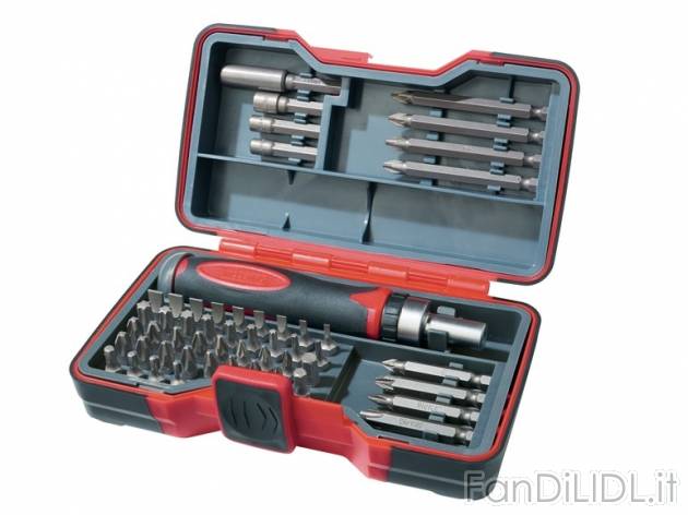 Set cacciavite portainserti a cricco Powerfix, prezzo 9,99 &#8364; per Al set ...