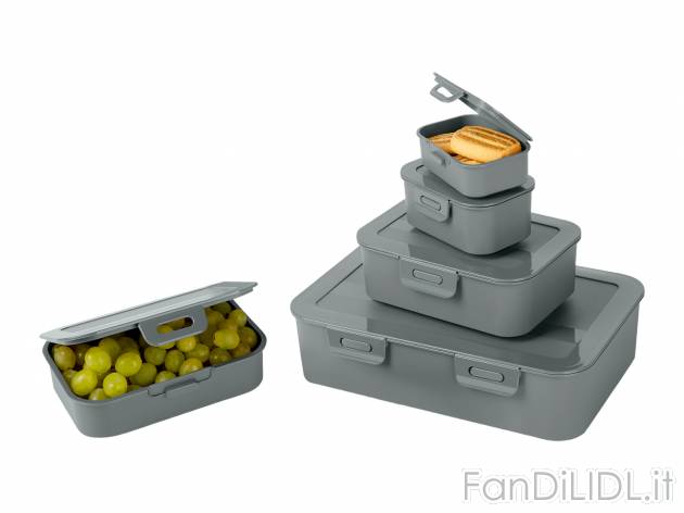 Set contenitori salvafreschezza Ernesto, prezzo 3.99 &#8364; 
5 pezzi 
- Lavabili ...