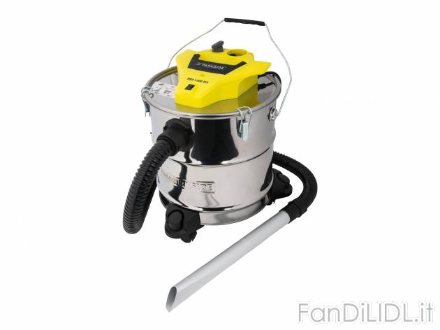 Bidone aspiracenere Parkside PAS1200D3, prezzo 39.99 € 
Perfetto per il tuo camino ...