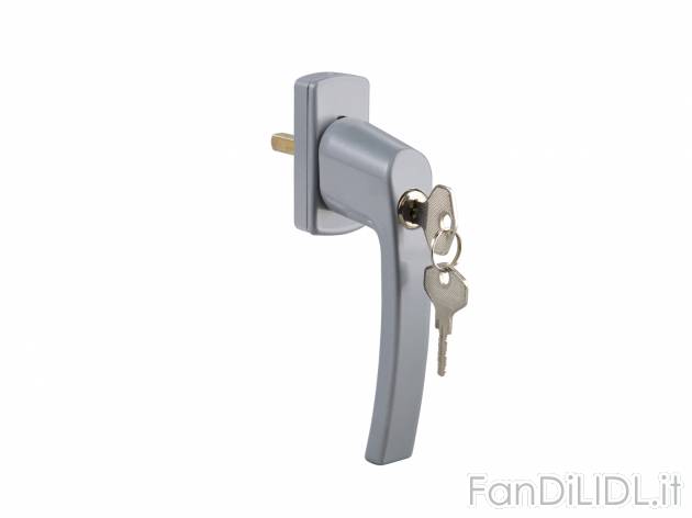 Maniglia per finestra , prezzo 4.99 € 
- Con serratura a cilindro
- 2 chiavi ...