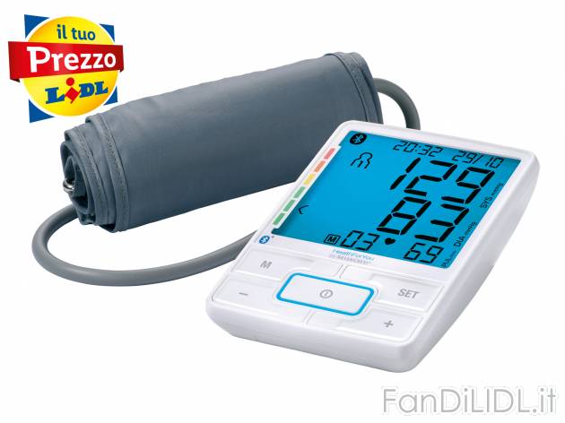 Misuratore di pressione da braccio HealthForYou Silvercrest, prezzo 24.99 € 
Con ...