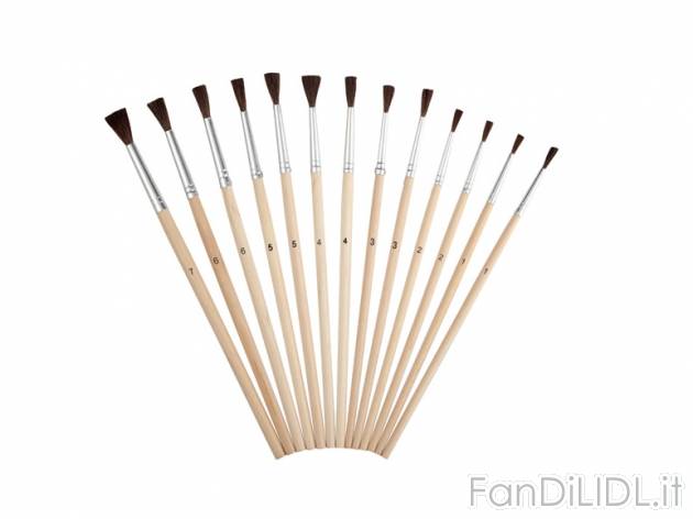 Set pennelli , prezzo 1,99 &#8364; per Al set 
- A scelta fra pennelli piatti ...