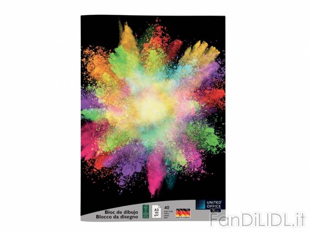 Blocco da disegno A3 , prezzo 1,49 &#8364; per Alla confezione 
- 100 g/m&#178; ...