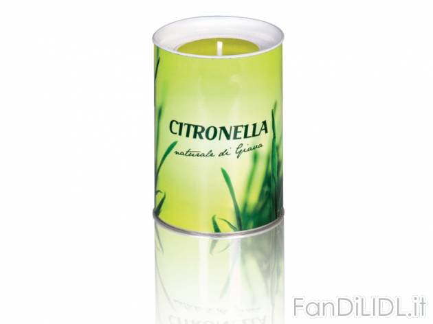 Candela alla citronella di Giava , prezzo 0,99 &#8364; per Alla confezione 
- ...