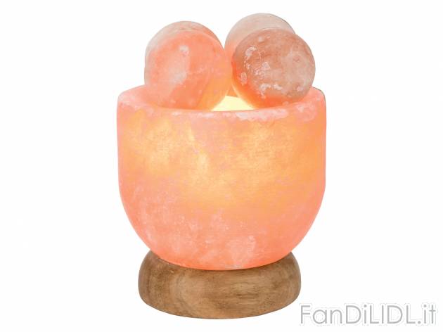 Lampada ai cristalli di sale con sfere per massaggi Melinera, prezzo 19.99 € 
- ...