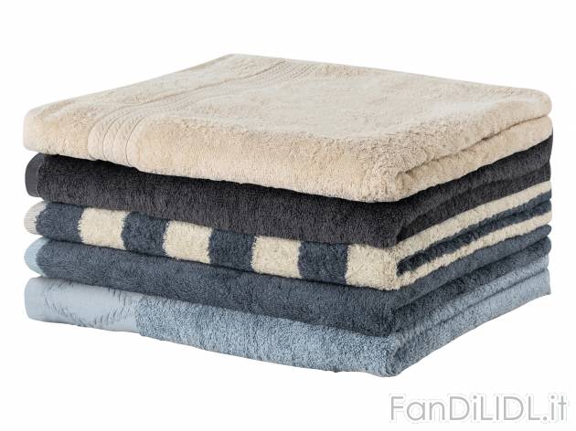 Telo doccia Miomare, prezzo 5.99 € 
70 x 140 cm 
- Puro cotone
Caratteristiche ...
