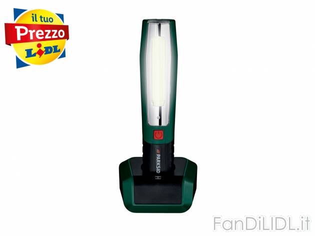 Torcia a LED con stazione di ricarica Parkside, prezzo 14.99 &#8364; 
- Con ...