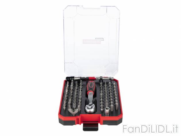 Set cacciavite portainserti a cricco Powerfix, prezzo 9.99 &#8364; 
- 75 x bit ...