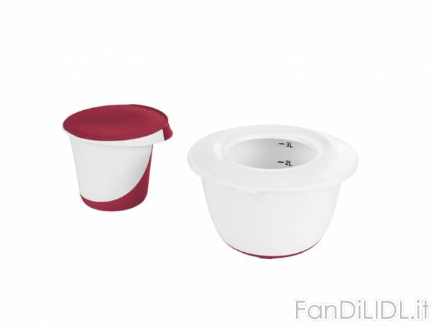 Set ciotole per impastare Ernesto, prezzo 4,99 &#8364; per Al set 
- 2 ciotole ...