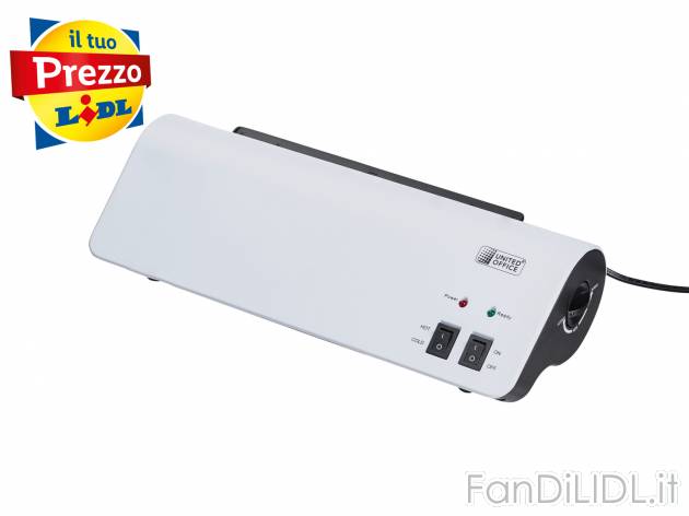 Plastificatore A4 United Office, prezzo 14.99 &#8364; 
- Per plastificare a ...
