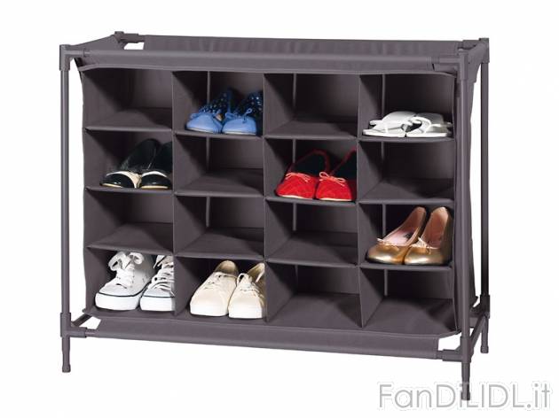 Scarpiera Ordex, prezzo 19,99 &#8364; per Alla confezione 
- 16 paia di scarpe
- ...